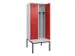 armoire vestiaire avec banc noir et blanc,HxlxP 2120x800x815mm