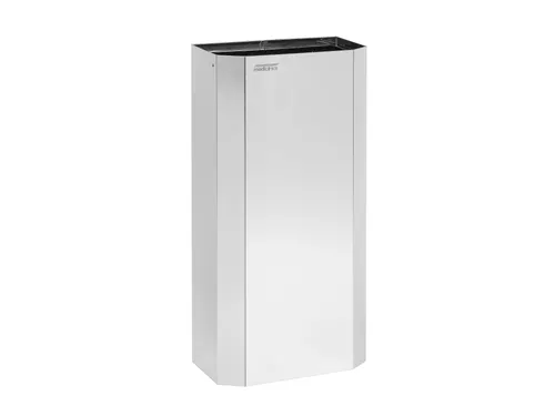 Afvalbak RVS Hoogglans 40 liter open PPA4279C