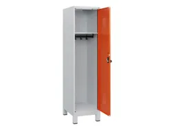 schoollocker,HxBxD 1630x400x500mm,1vak,vak B 400mm,draaigrendel,voeten