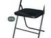 Chaise pliante BRASQ FC100 noir
