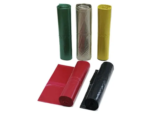 Kunststof Vuilniszakken 70 Liter Dikte 60 micron LXB 100x57.5cm Geel