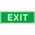 Vluchtroute-aanvullend bord,Exit,PVC,groen/wit,lang nalichtend