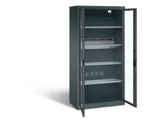 acculaadkast 1950x930x500mm 5stekkerdozen 230V cil.-slot front RAL7016 - 2