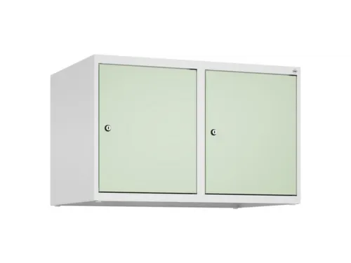 opzetkast,v. locker,2vak.,vak B 400mm,HxBxD 500x800x500mm,cilinderslot