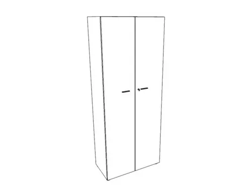 kantoorkast,HxBxD 2140x860x450mm,4xhouten vloer,5ordnerhoogte,romp wit