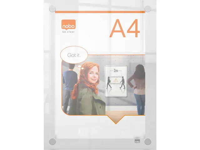 Premium Plus acryl informatiebord wandgemonteerd A4