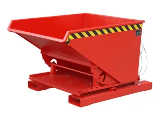 3-zijdig Kantelende Kiepbak 0.60m³ Rood 890x1010x1260mm - 1