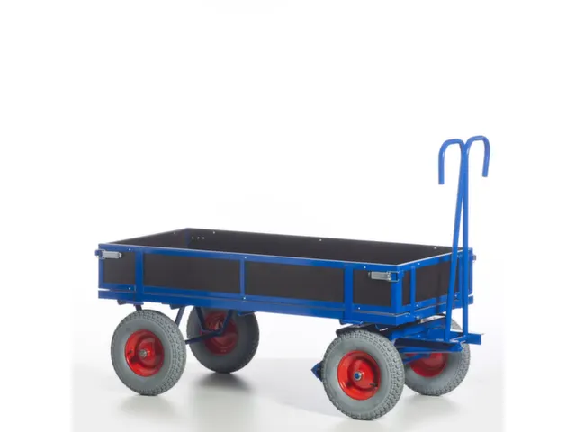 Chariot à Avant-train Pivotant Force 1t Plateau Lxl 1560x760mm Ridell