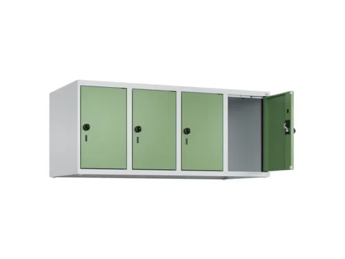 opzetkast,v. locker,4vak.,vak B 300mm,HxBxD 500x1200x500mm