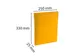 Klasseerdoos Scotten rug 25mm A4 geel