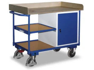 Tafel- En Kastwagen 400kg Lxb 1125x625mm 3 Etages 1 Kast - 1