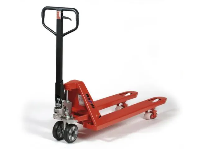 Palletwagen 2.5t Zwenk/vorkwielen Rubber Nylon Enkel Vorklengte 1150mm