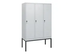 locker,HxBxD 1950x1200x500mm,3vak,vak B 400mm,draaigrendel