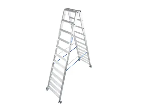 Verrijdbare Boktrap Aluminium L 3 04M 2X12Treden