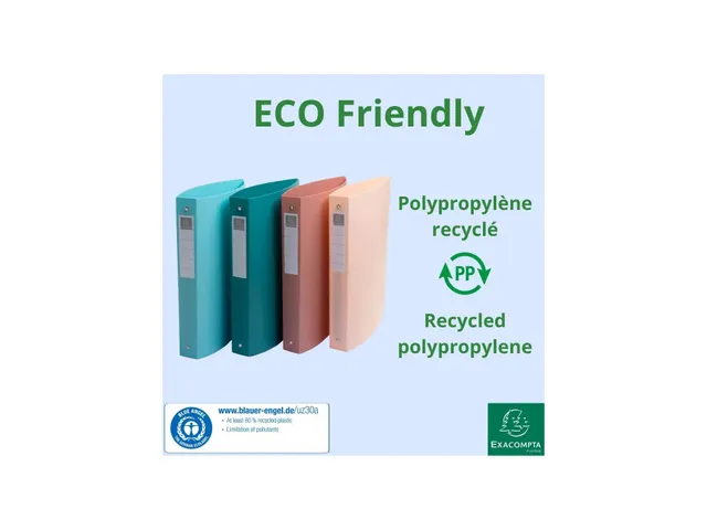 Classeur 2an 30mm PP A4 SKANDI coul.as