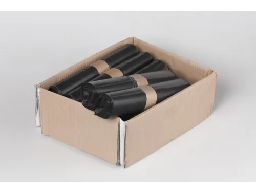 vuilniszak,60l,kunststof,dikte 50 µm,LxB 800x600mm,zwart