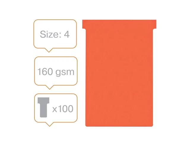 Planbord T-kaart Nobo nr 4 112mm rood