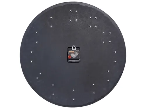 Grote wandklok - 50cm- Stille klok - Walnoot - zwart - NeXtime "Precio