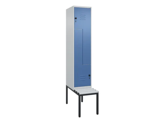 Z-garderobekast,HxBxD 2120x400x815mm,2vak,vak B 400mm,draaigrendel