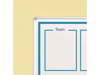 Kantelbord whiteboard Dubbelzijdig Bedrukt 120x150cm staal alu-profiel - 4
