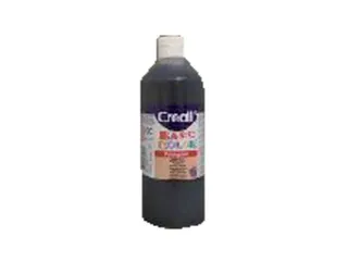 Plakkaatverf Creall basic zwart 500ml - 1