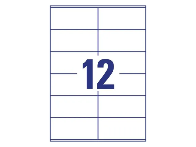 Etiquette Avery Zweckform 3424 105x48mm blanc 2400 pièces