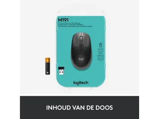 Logitech M190 Full-Size Draadloze Muis - 1