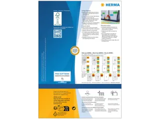 HERMA 4396 Gekleurde etiketten A4 105x148mm Geel 400 stuks - 2