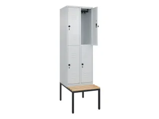 Dubbeldekse dekenkist,HxBxD 2120x600x815mm,2x2vak.,vak B 300mm - 2