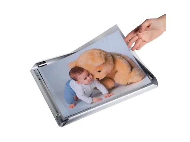 Wand poster lijst A3 aluminium/kristal