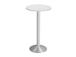 Statafel Gietijzeren Poot 110cm Blad Ø60cm Onderstel Aluminiumkleurig - 2