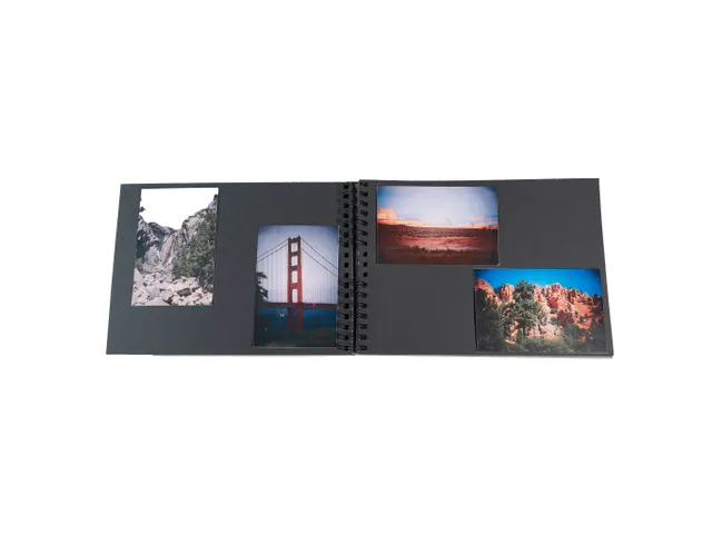Fotoalb spir 50Zwrt 32x22cm MILANO Grijs