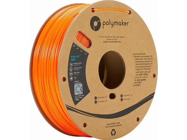 Polymaker PolyLite ABS filament 1,75 mm Oranje 1kg