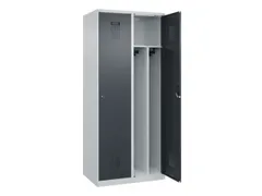 locker voor scheiding van kleding,HxBxD 1850x800x500mm,2vak