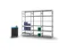 rayonnage modulaire,rayonnage départ,HxlxP 2500x1060x535mm