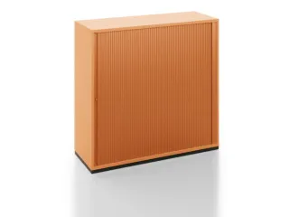 jaloeziedeurkast,HxBxD 1200x1200x450mm,sokkel kleur zwart,decor kersen - 2