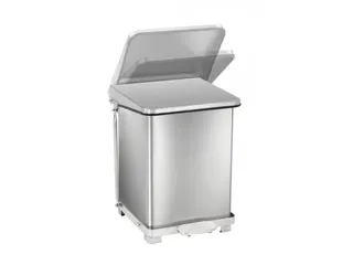 Industriële Pedaalemmer 27 Liter Mat RVS - 2
