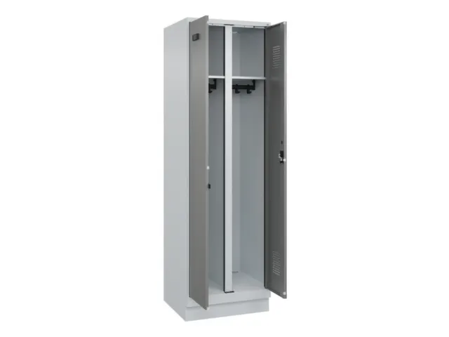 locker voor scheiding van kleding,HxBxD 1950x600x500mm,2vak