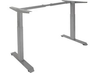 Verstelbaar Bureau Frame Grijs 160Cm - 1