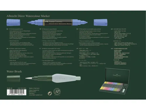 Aquarel marker Faber-Castell Albrecht Dürer gift set 17 delig.