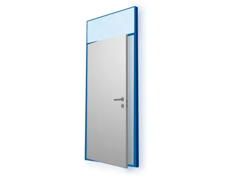 vleugeldeur,v. loodskantoor,B 1000mm,dikte 53mm,isolatie 20mm dik