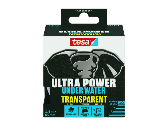 Tesa Reparatietape Onderwater transparant 50mmx1.5m