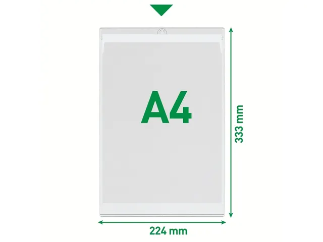 U-map Leitz 4094 A4 met ophangoog 0.20mm PVC transparant