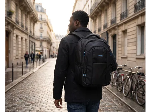 rugzak Paris 30 l 15,6 inch zwart