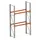 palletstelling,grondveld,HxBxD 3300x1825x800mm,2xtraversen