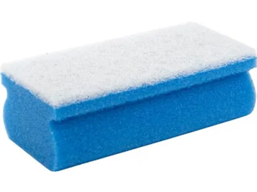 Primesource schuurspons Blauw/wit, pak van 10 stuks