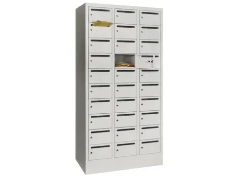 Postsorteerkast 1850X930X500Mm 3X10 Vakken Ral 7035 Postsleuf