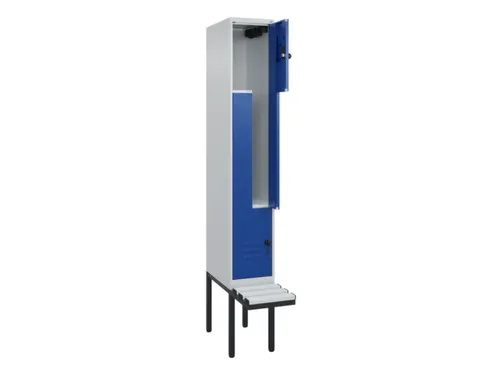 Z-garderobekast,HxBxD 2120x300x815mm,2vak,vak B 300mm,draaigrendel