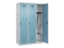 locker,HxBxD 1850x1200x500mm,3vak,vak B 400mm,draaigrendel