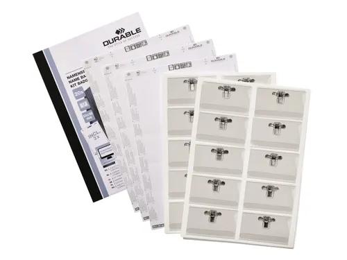 Badge Durable met combiklem 54x90mm set à 20 stuks